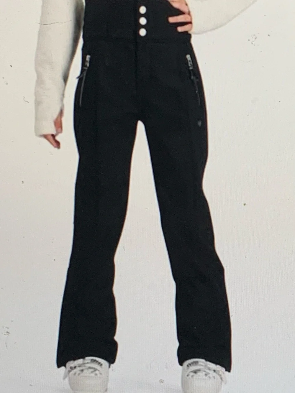 Obermeyer pants ski girls 10/12 Black Flare “Jolie” style 35023 Zip Pockets
